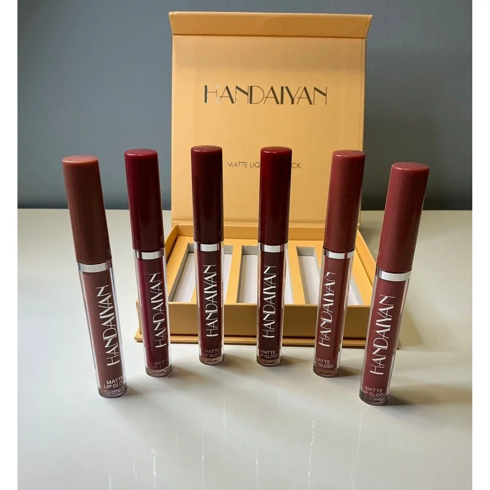 New 6 Piece Matte Liquid Lipstick Set Gift Women Teen Make Up Lot